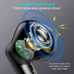 Auriculares inalámbricos, auriculares Bluetooth 5.4, graves estéreo, auriculares Bluetooth en el oído con cancelación de ruido, auriculares IP7 impermeables deportivos, 32 horas de reproducción USB C
